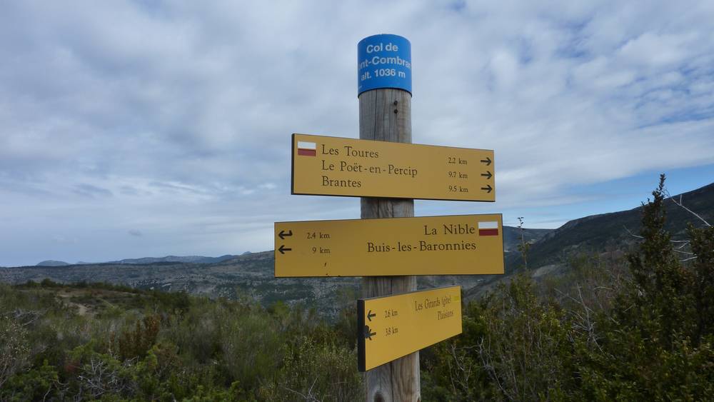 col de Font Combran : à priori, c'est à gauche !