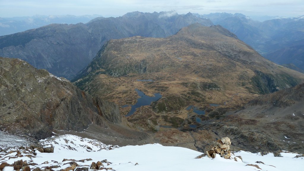 Lac Fourchu et Grand Galbert : La vue Nord est bien sympa depuis le sommet! Vertigineux!