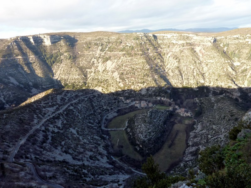 Cirque de Navacelles : déjà à l'ombre