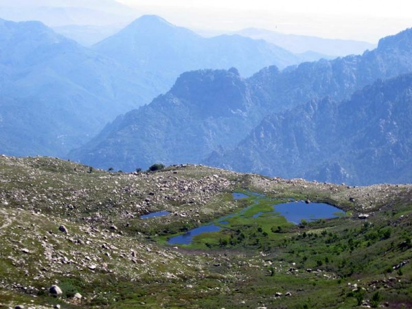 Lac de Rina : Vue du Col de Pruno