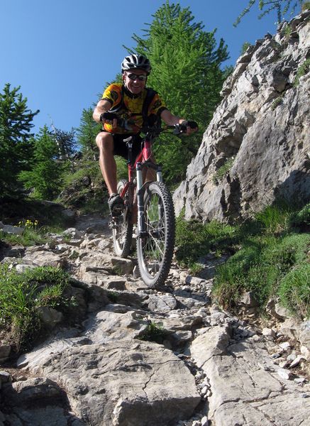 La banane ! : Descente sur le col de l'Echelle