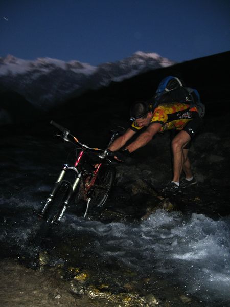 La Piante : Traversée du torrent de la Moulette à 5 h du mat' !