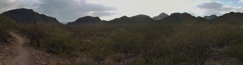 Tucson Mountains : un petit panoramique pour finir.