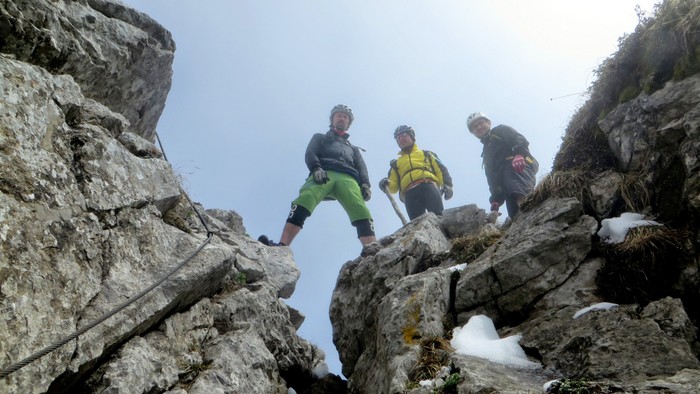 Redescente du cable : En VTT? Non, en via ferrata ;-)