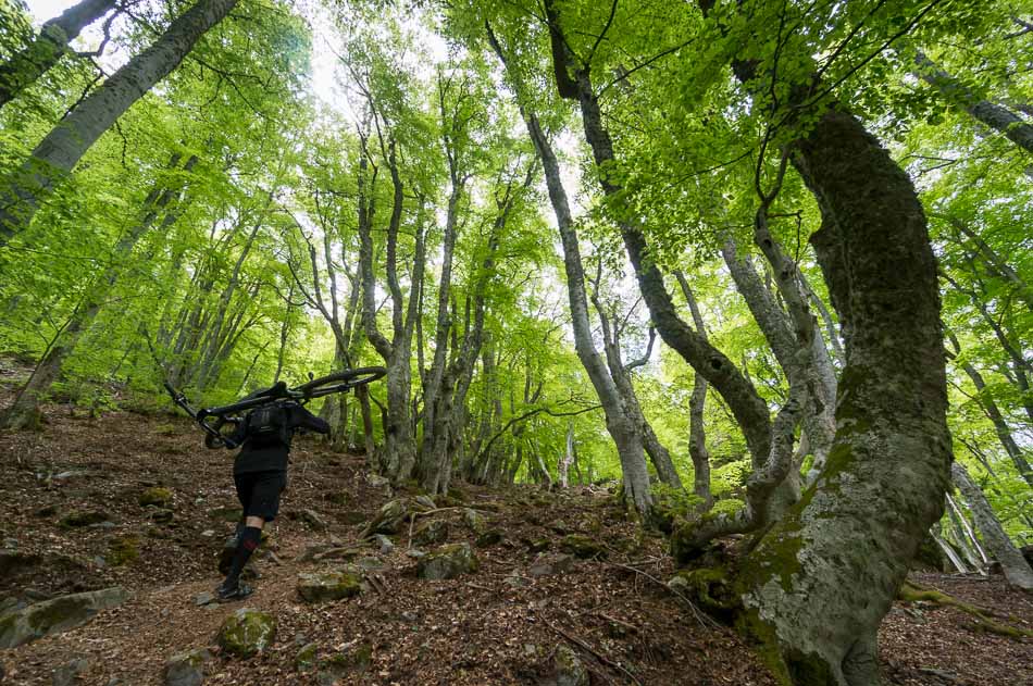 Portage ponctuel : ca roule à 80 entre le Col de prato et le sommet