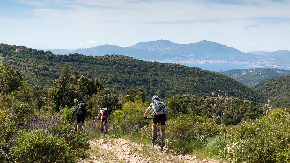 Baie d'Ajaccio : en descendant sur Bisinao