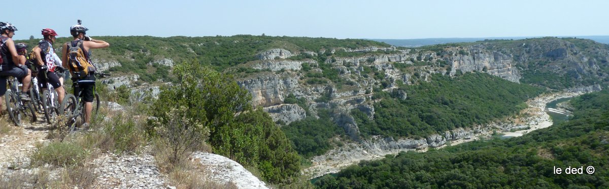 point de vue : ensuite, on va rouler rive gauche au bord du Gardon en ayant descendu la Signore