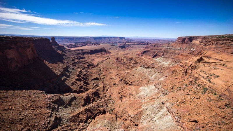 Dead Horse Point : côté E, avec le Colorada en contre-bas