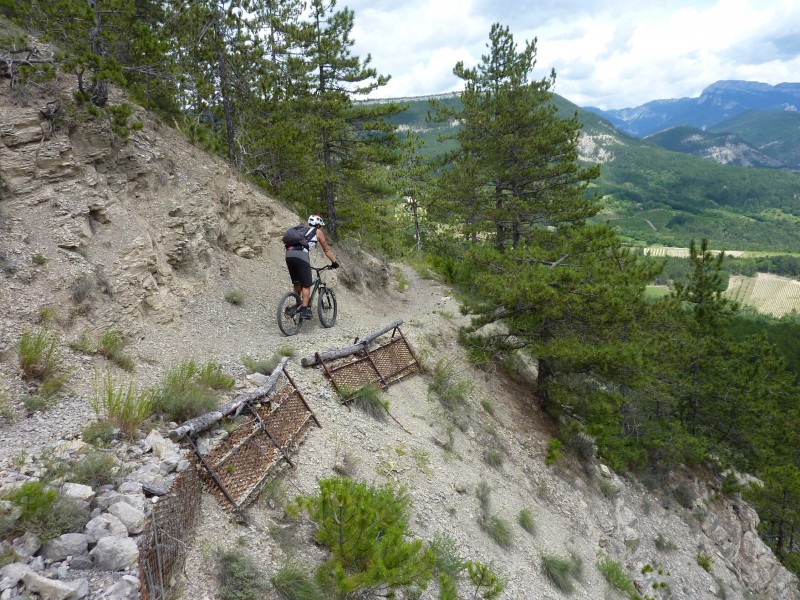 Sentier de Tête Dure : Un poil expo par endroit