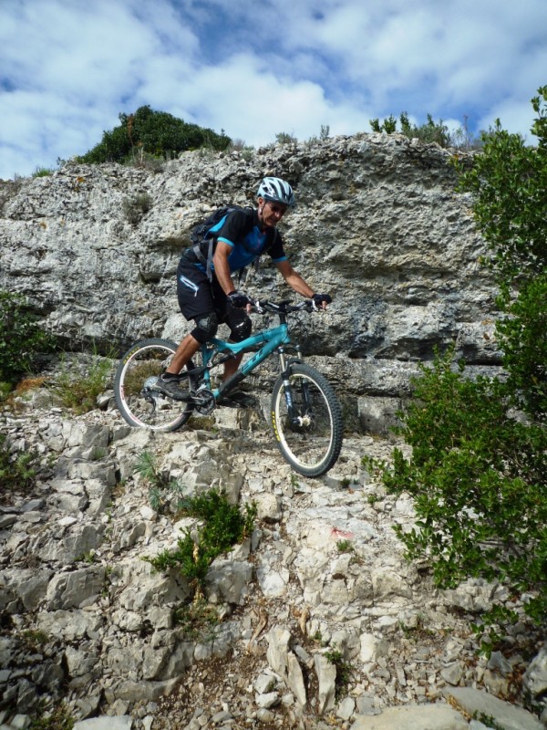 Descente de la Moutette : juste avant l'épingle