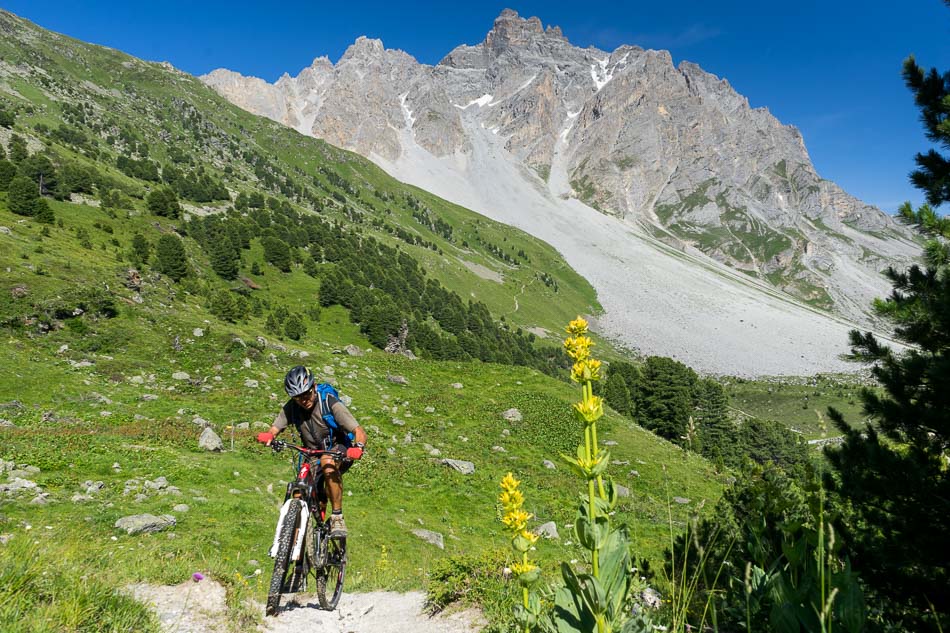 Montée à la Ramée : avant la descente finale sur Mottaret