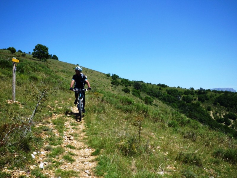 Sentier de St-Joseph : à l'arrivée à la chapelle