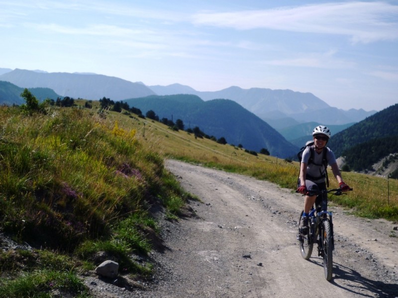 Plateau d'Iroire : Christine est ravie