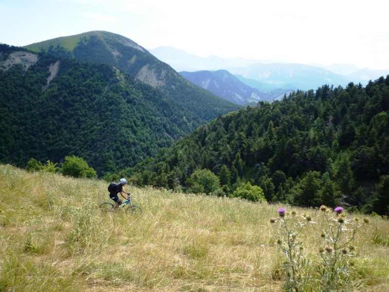 Cabanes du Gau : le Clot de Bouc bien visible : Christine doit être en train de cueillir des myrtilles