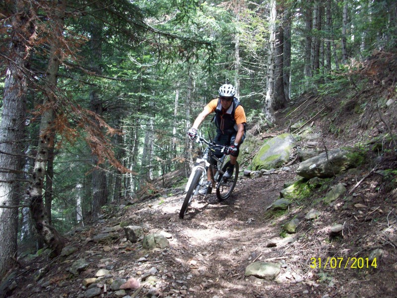 Sentier du roc des Balitres : Quelques belles épingles faciles