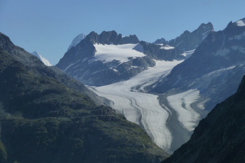 Glacier d'Arolla : Dans notre dos