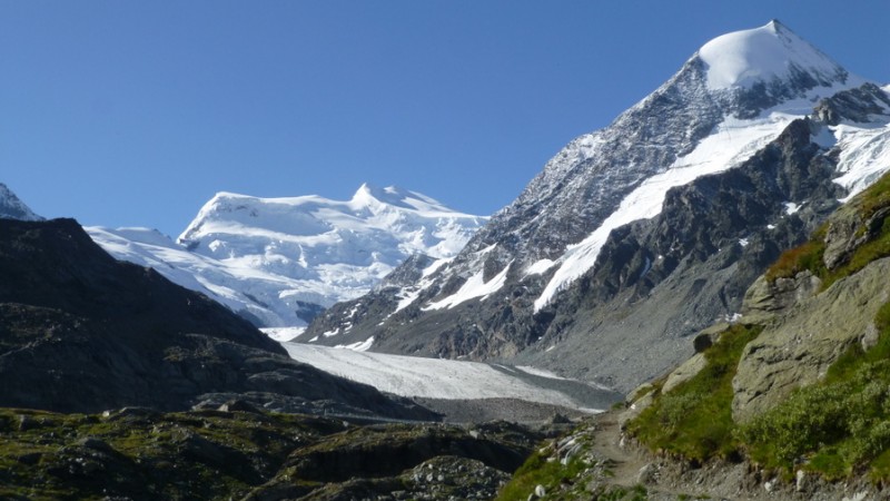 Le Grand Combin : Et le glacier de Corbassière