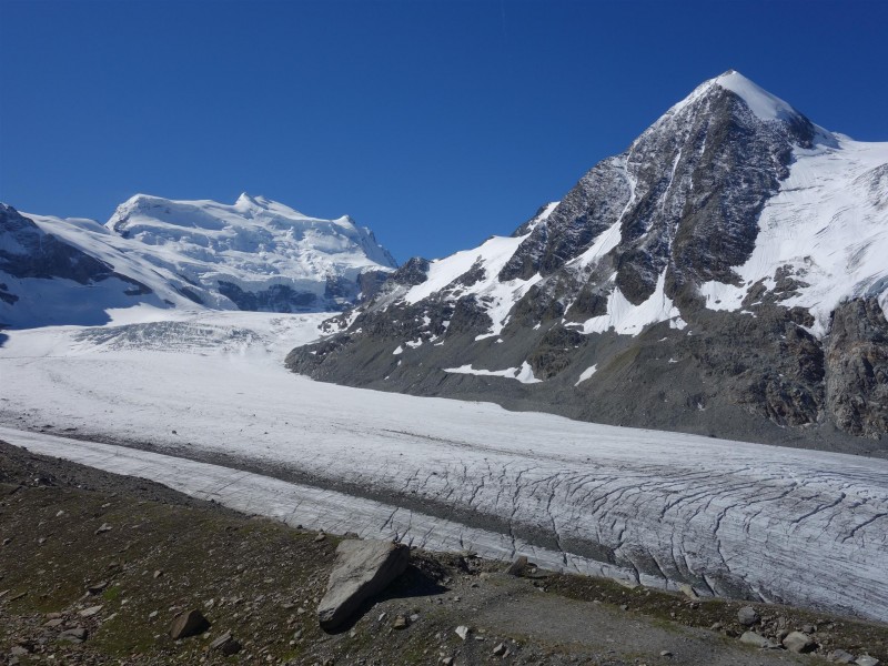 Grand Combin : Vue depuis la cabane de Panossière...