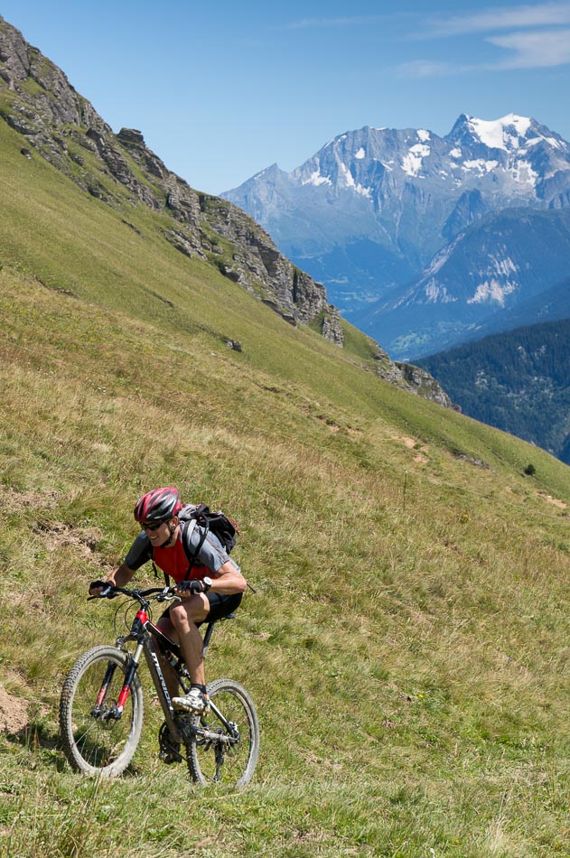 Sous le Col du Gollet : Arthur s'arrache