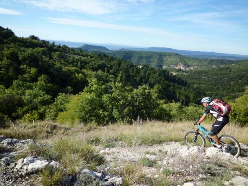 Chapelle d'Augès : début de la petite descente