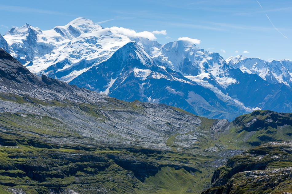 Vallon de Sales : au bout, le Dérochoir, objectif en vue