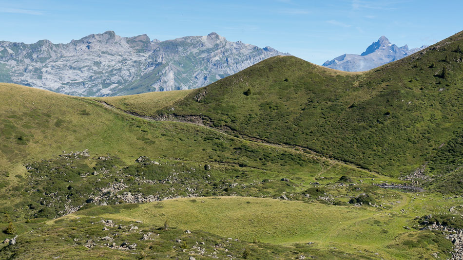 Avoudrues, Haute Cime : vers le lac Parchet