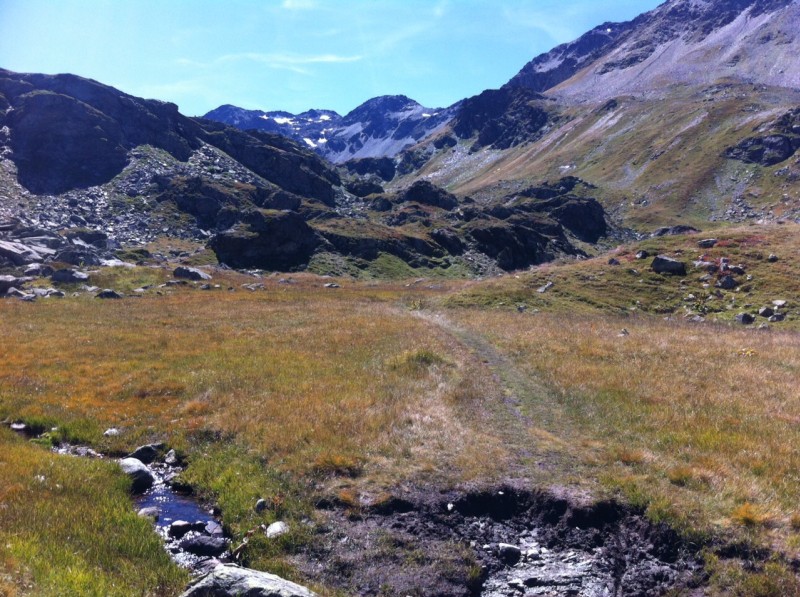 les sarrasins : Dans le retro vers le col des bartaillères