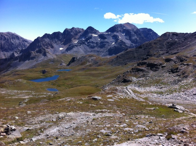 les sarrasins : Panorama vers le refuge du Thabor et ses lacs