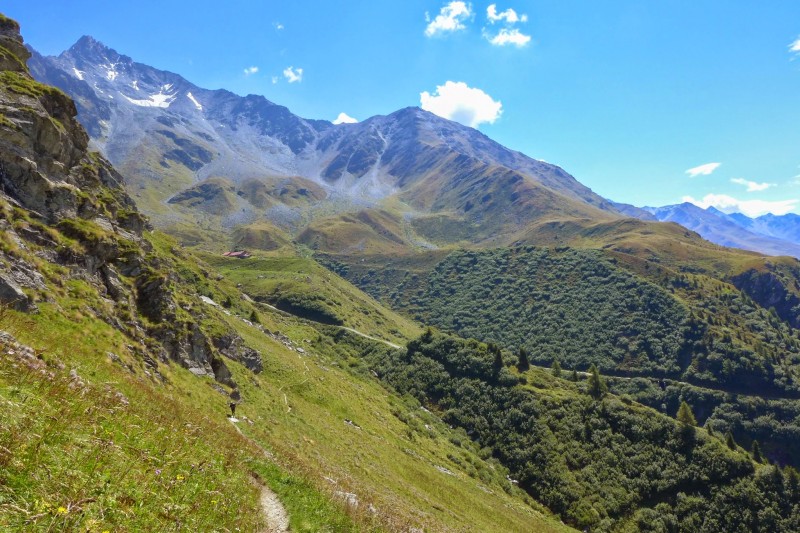 Val d'Entremont : Bergerie de Boveire et dans le fond le Ritord