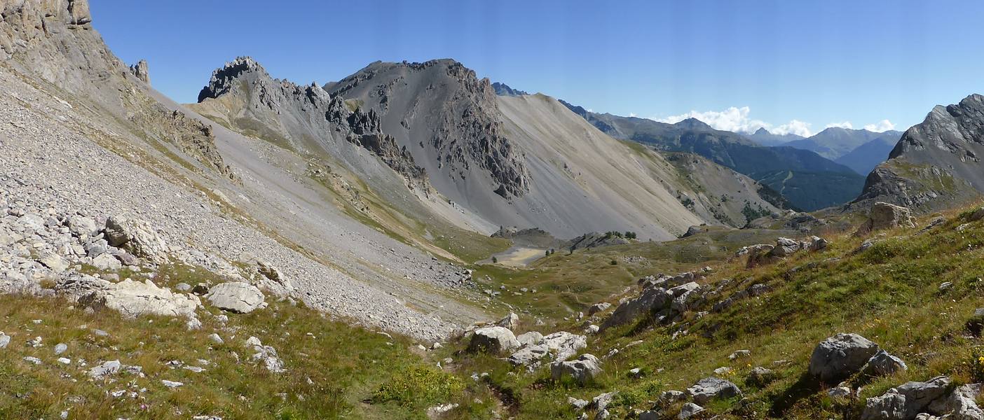 Sentier Descente : Panorama sur le lac