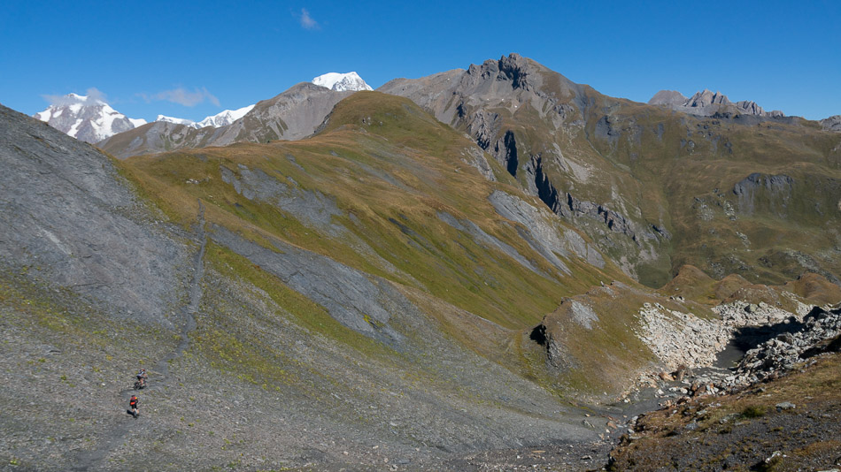 vers les Lacs : de la pointe Rousse