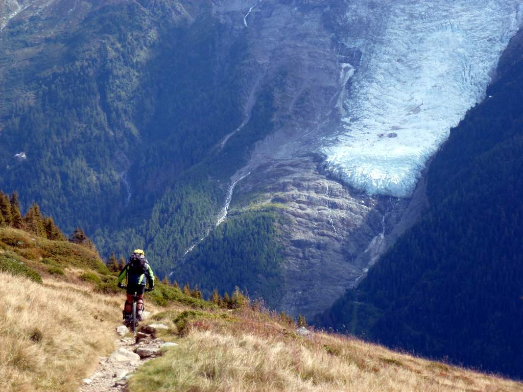 Glacier des Bossons : Glacier des Bossons en face
