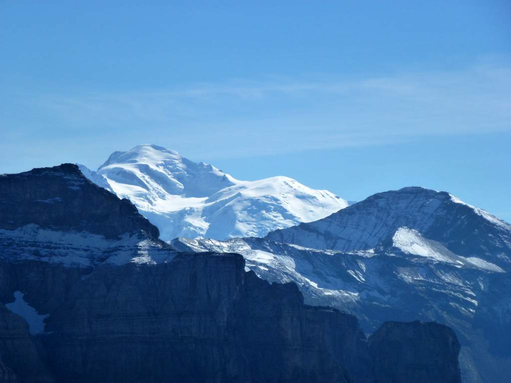 Mont Blanc : Mt Blanc et Buet à droite