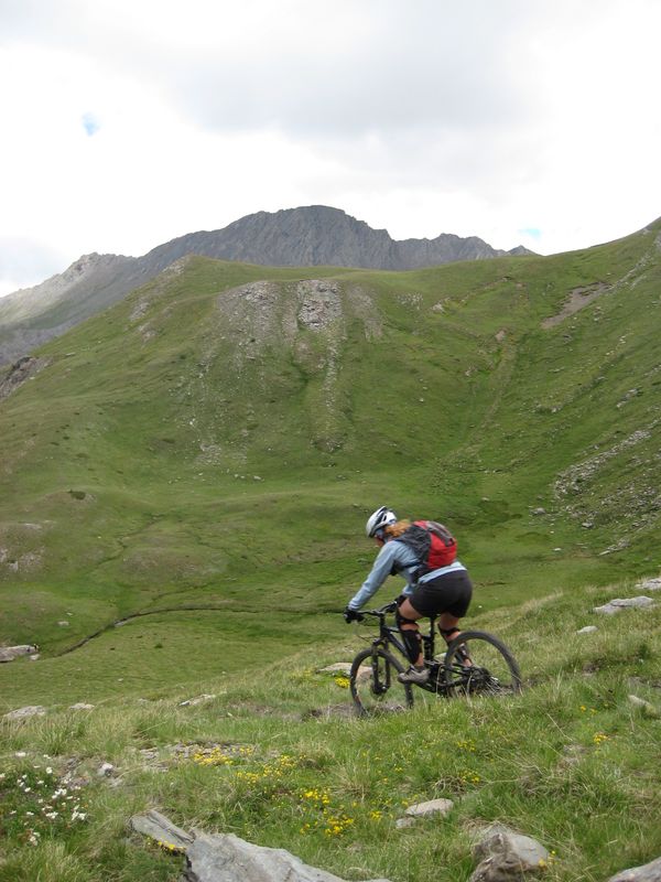 Descente herbeuse : On peut envoyer mais attention à bien viser...