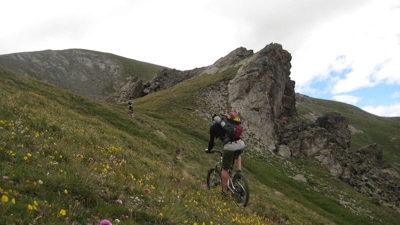 Marcus : ça roule encore un peu avant les quelques mètres de portage.