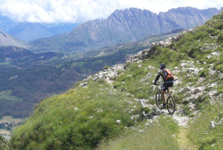 #4 Descente du col des Aiguilles : Avant la traversée expo Descente du col des Aiguilles : Avant la traversée expo