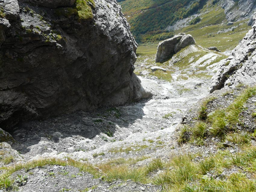 La fameuse cheminée : Le passage tendu / non roulable