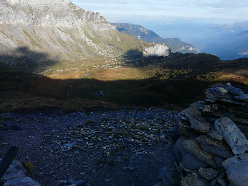 Descente sur Alfred Wills : Le refuge en bas