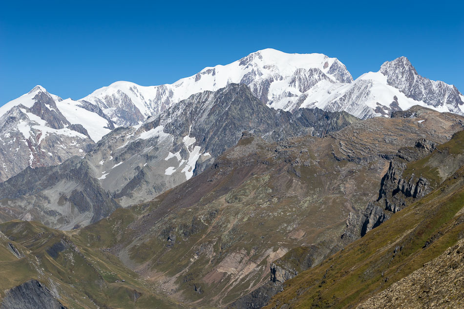 Vue du Col des Lauzes : la Tête des Fours tout à droite