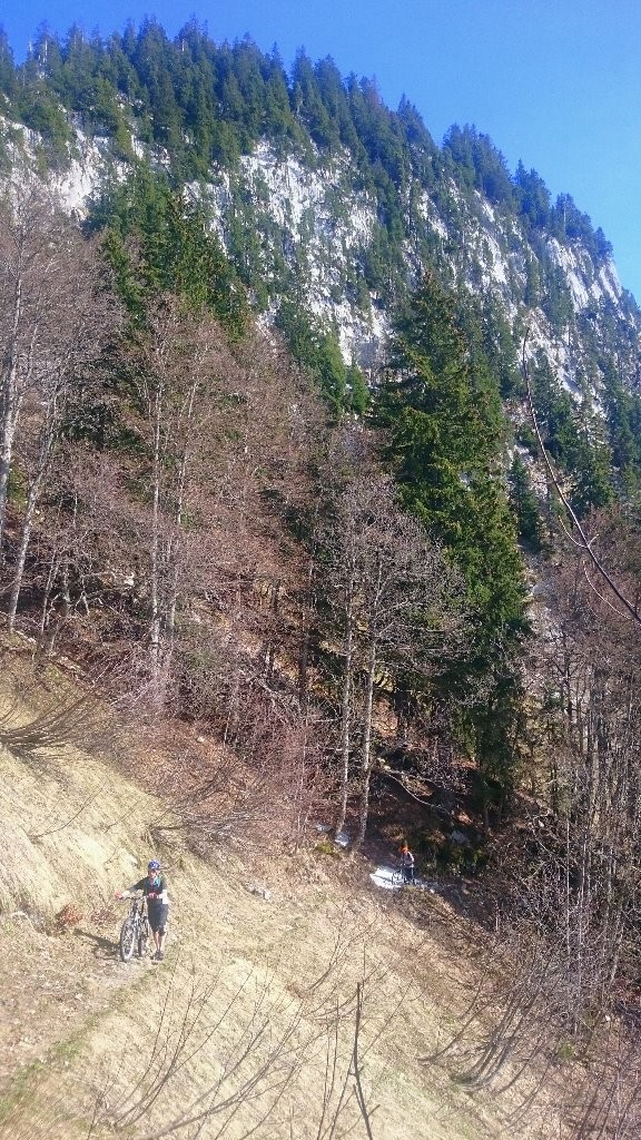 un peu de poussage avant la descente