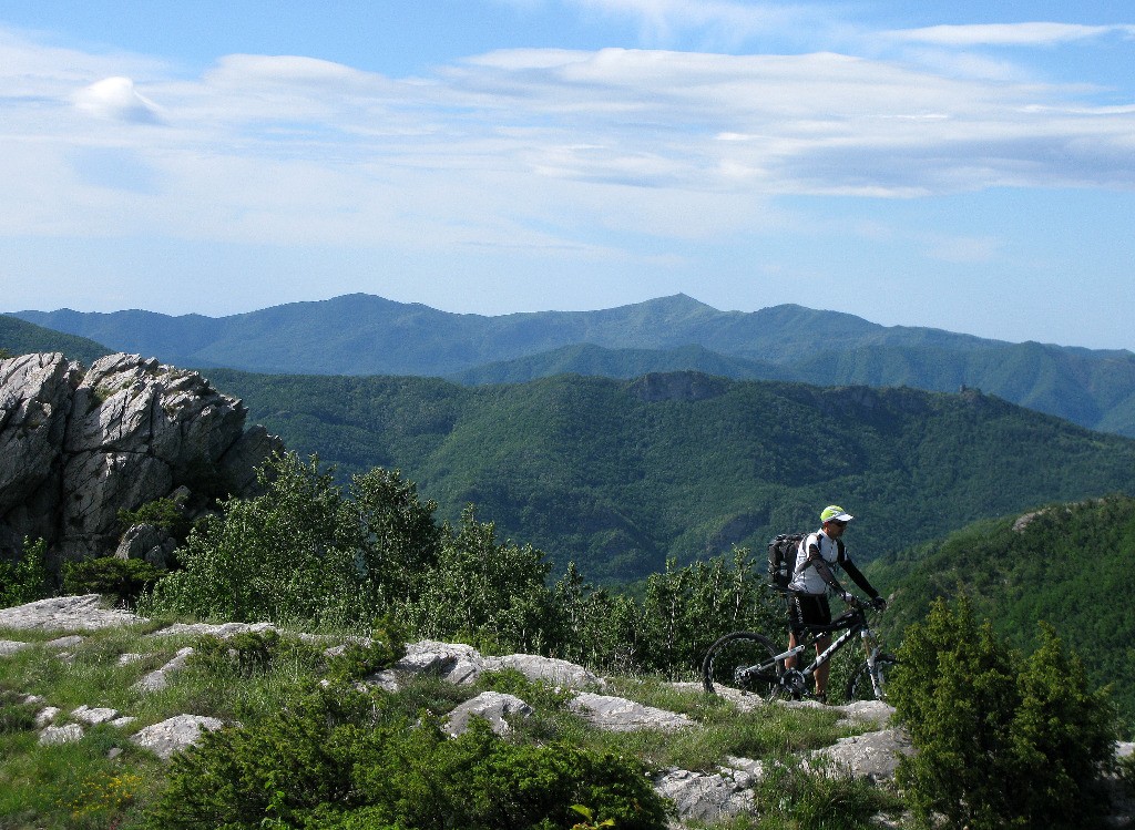 Vue sur les Sommets de l'Appenin ligure