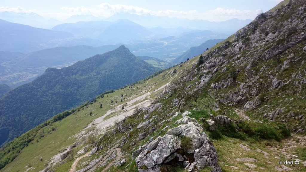 #12 cheminement du sentier du col Vert versant Est cheminement du sentier du col Vert versant Est