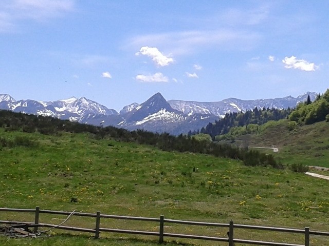 La dent d'Orlu. Site d'escalade réputé dans les Pyrénées.