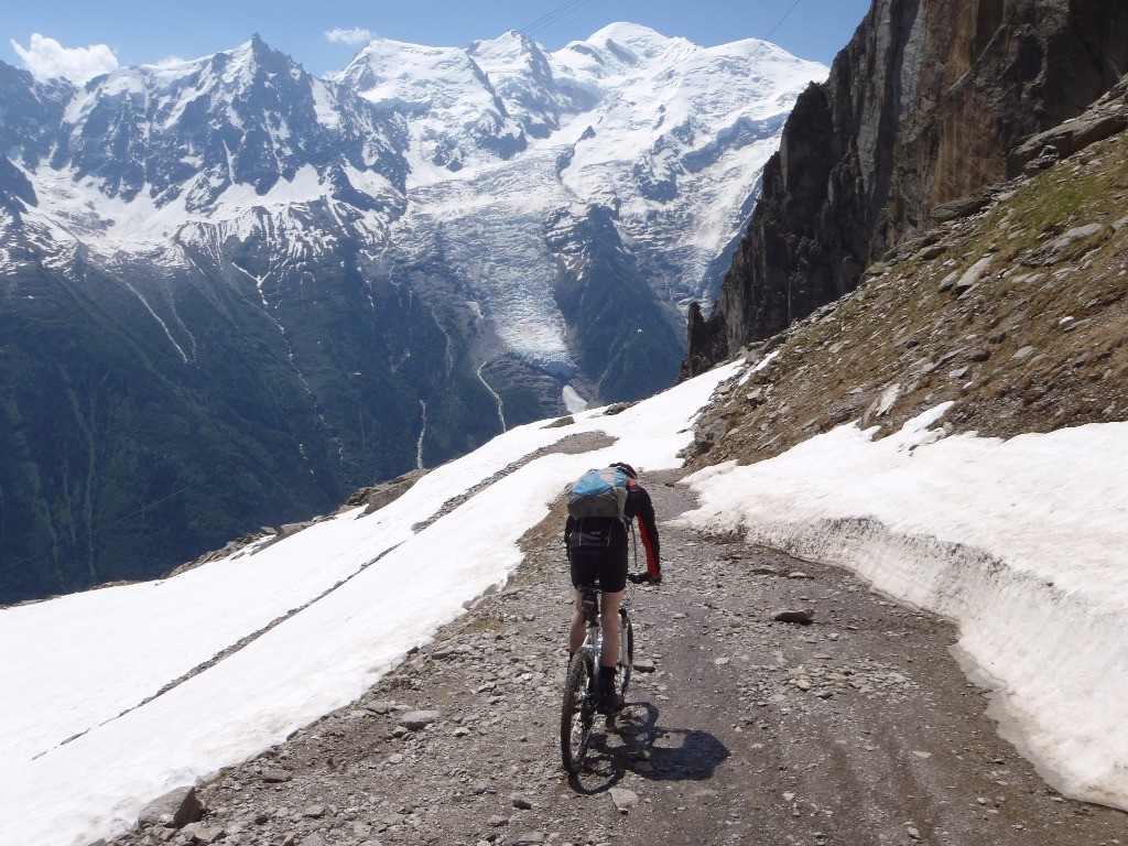#15 Descente du Brévent : A partir d Descente du Brévent : A partir d'ici des bonnes parties cyclables.