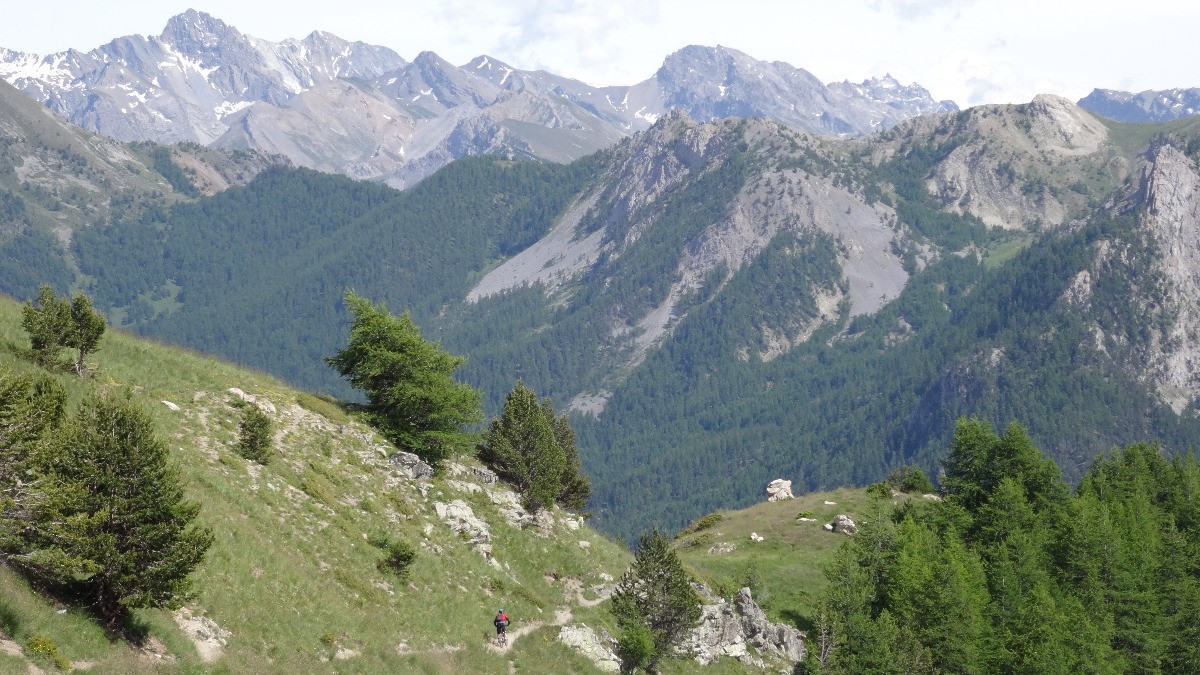 à l'approche du col des Lauzes