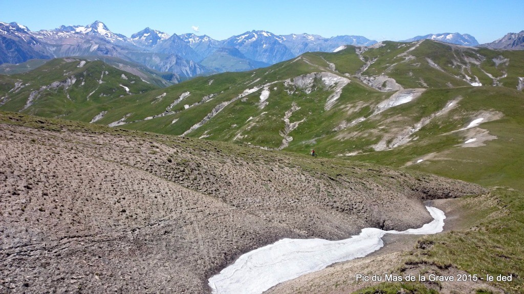 on arrive des crêtes et on commence l'ascension du Pic