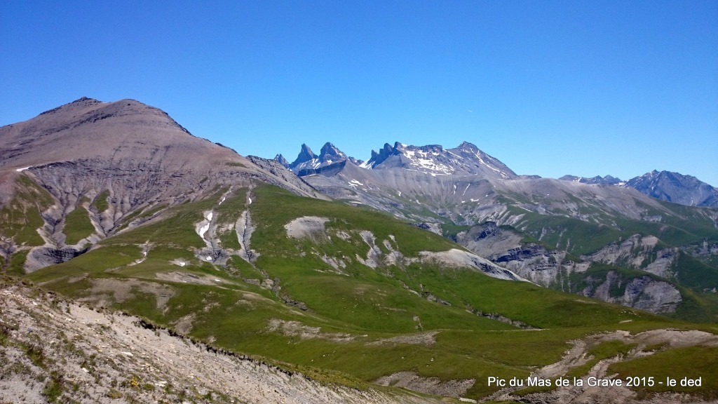 Pic, aiguilles: d'Arve, de la Saussaz et du Goléon