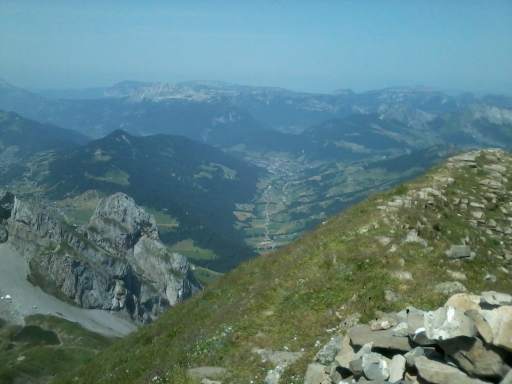 La vallée du Bouchet depuis le sommet