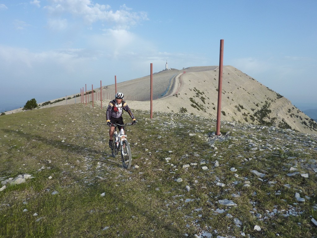 Descente tranquille pour apprécier le paysage