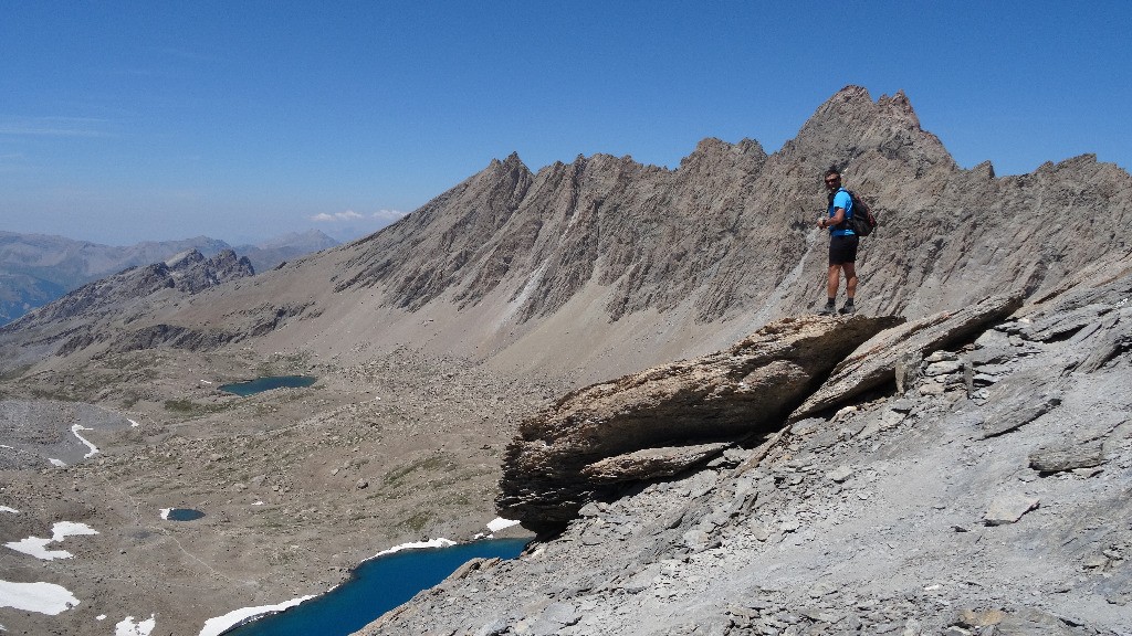 Phil'Ô sous l'Aiguille de Chambeyron